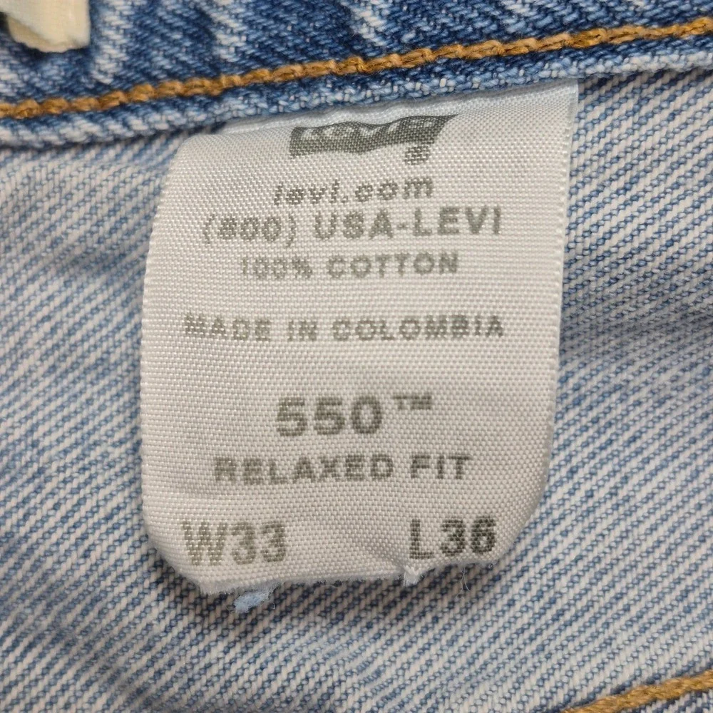 Levis measurements photos